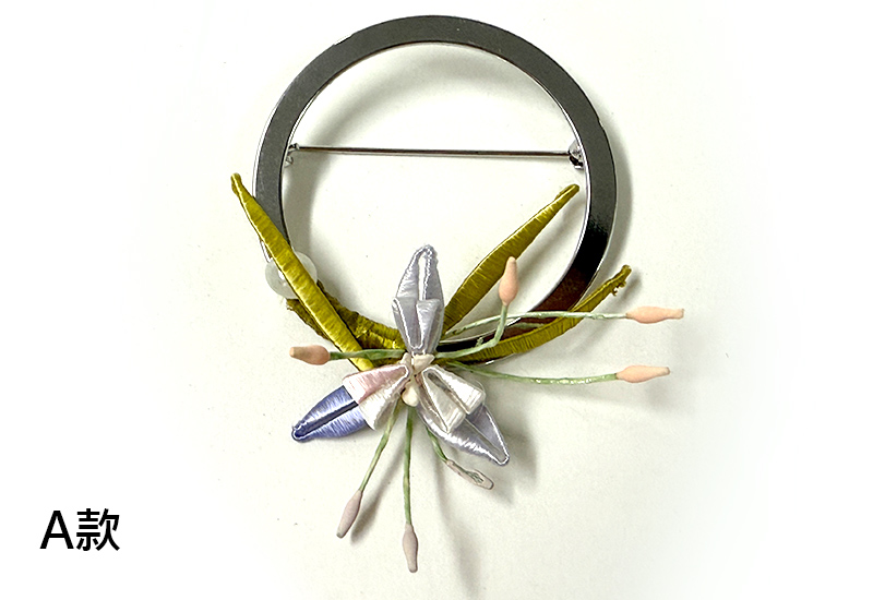 翼想纏花福飾 圓滿福胸針/領巾釦雙用